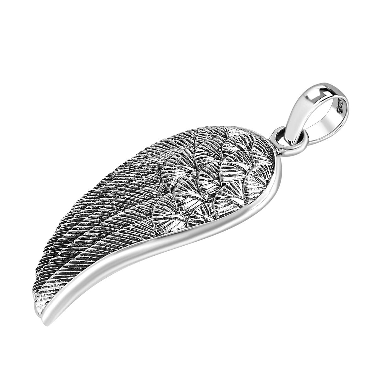 Bali Legacy Angel Wing Pendant in Sterling Silver 5.35 Grams image number 3