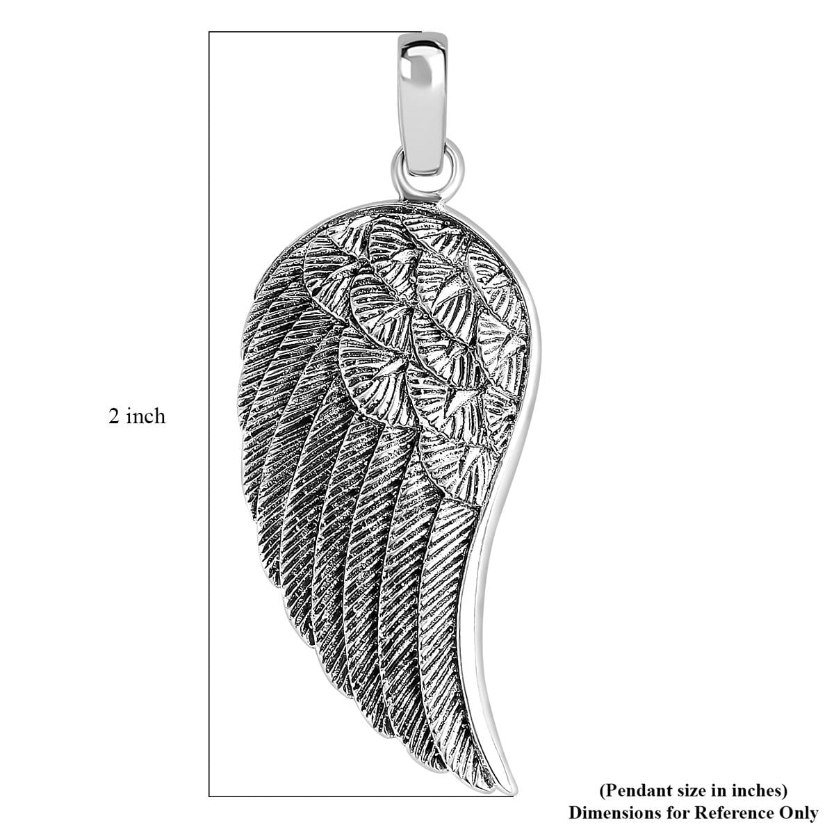 Bali Legacy Angel Wing Pendant in Sterling Silver 5.35 Grams image number 5