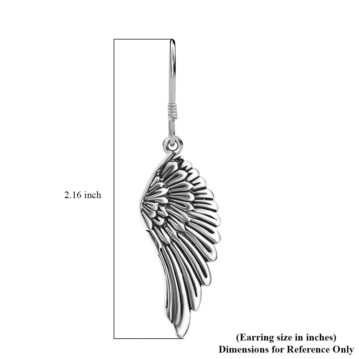 Bali Legacy Angel Wings Earrings in Sterling Silver 3.95 Grams image number 4
