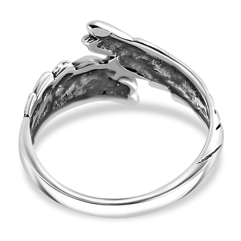 Bali Legacy Angel Wings Ring in Sterling Silver (Size 10.0) 4.85 Grams
