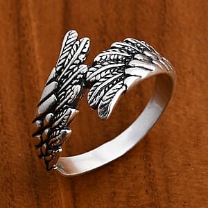 Bali Legacy Angel Wings Ring in Sterling Silver (Size 11.0) 4.85 Grams