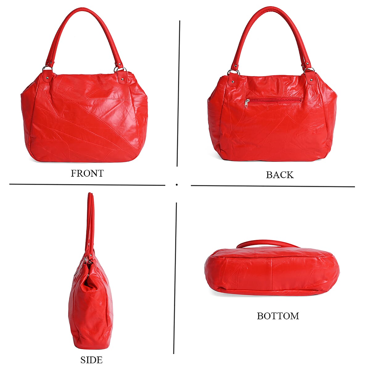 Red Sheep Leather Tote Bag image number 3