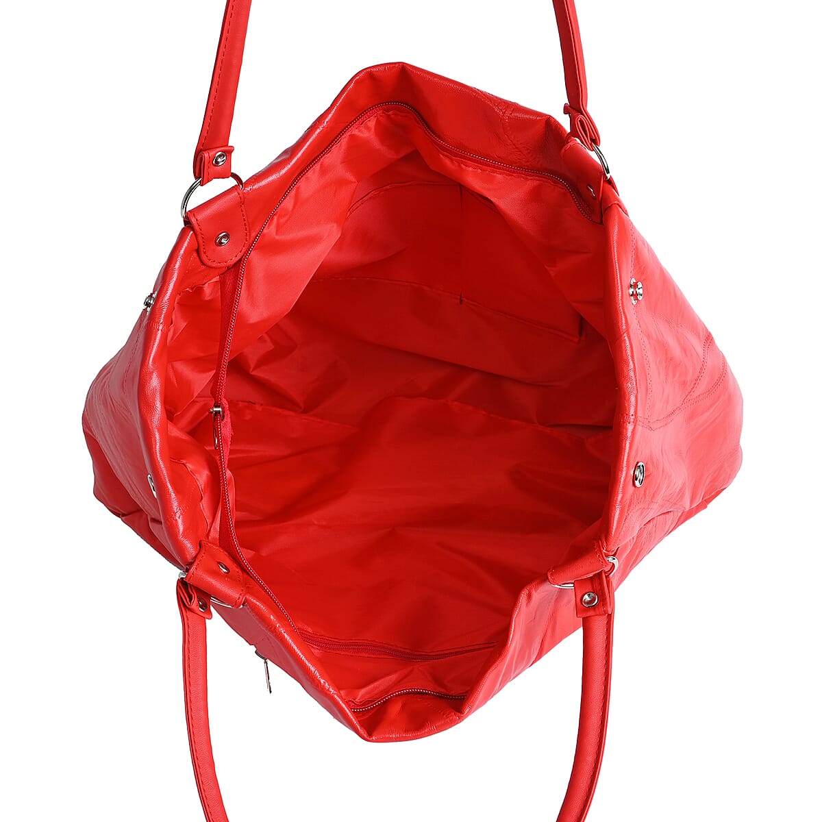 Red Sheep Leather Tote Bag image number 4