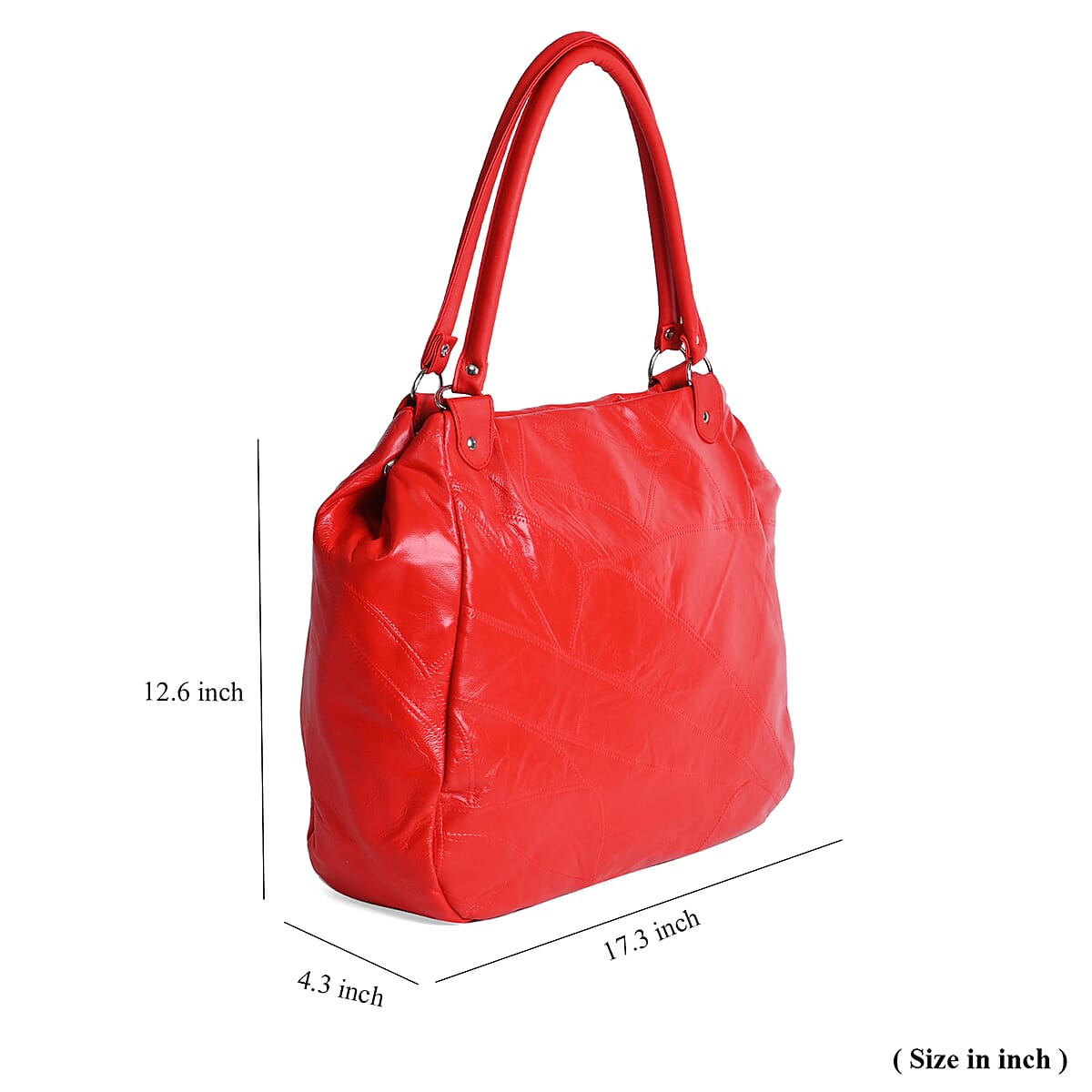 Red Sheep Leather Tote Bag image number 6