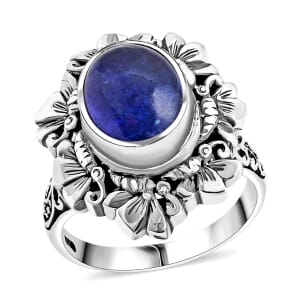 Bali Legacy Tanzanite 4.50 ctw Butterfly Ring in Sterling Silver (Size 9.0)