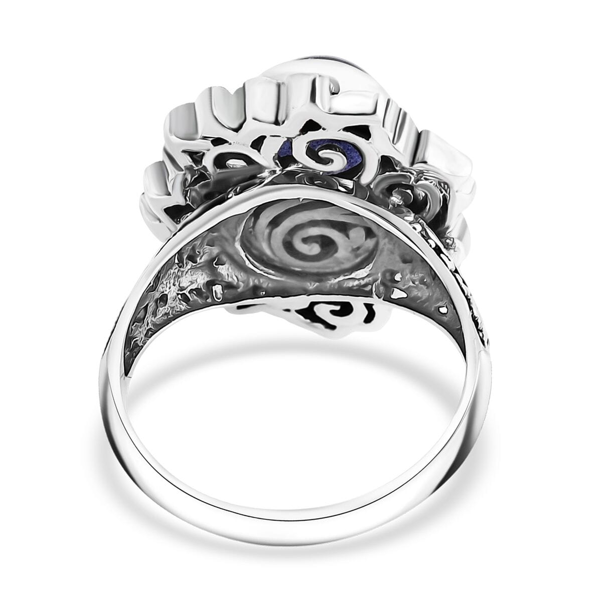 Bali Legacy Tanzanite 4.50 ctw Butterfly Ring in Sterling Silver (Size 9.0) image number 4