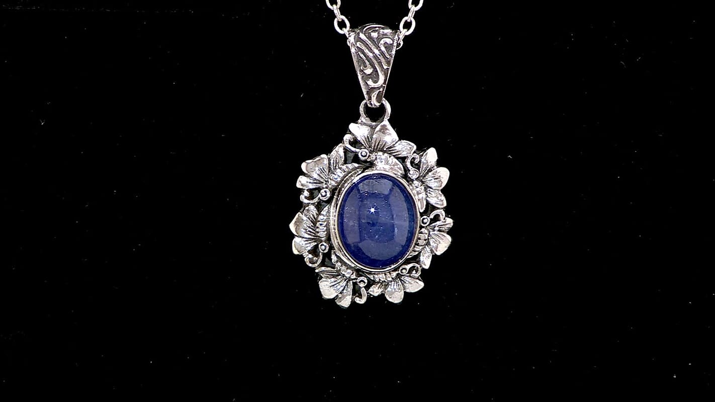 Bali Legacy Tanzanite 4.50 ctw Butterfly Pendant without Chain in Sterling Silver 5.15 Grams
