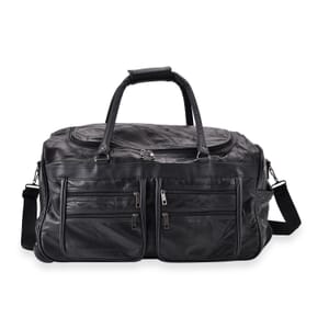 Sheep Leather Trolley Travel Bag
