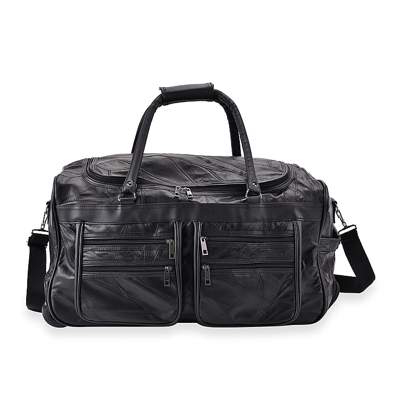 Sheep Leather Trolley Travel Bag