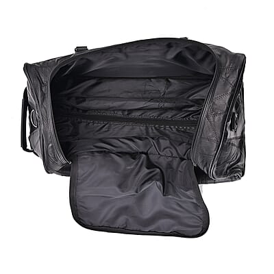 Sheep Leather Trolley Travel Bag