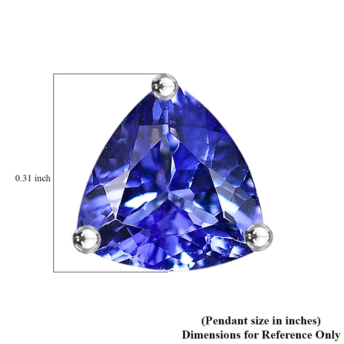 Luxoro Premium Tanzanite 2.16ctw Solitaire Stud Earrings in 10K White Gold