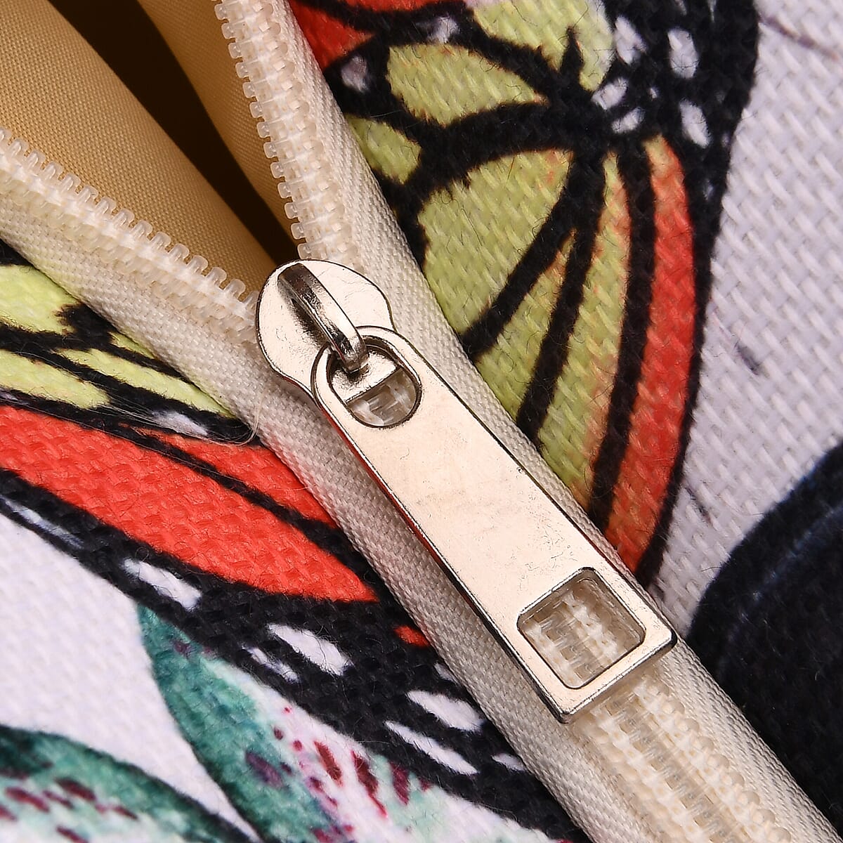 Multi Color Leaves Print Pattern Large Size Tote Bag image number 5