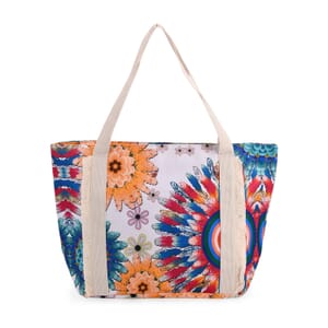 Multi Color Sunflower Print Pattern Large Size Tote Bag