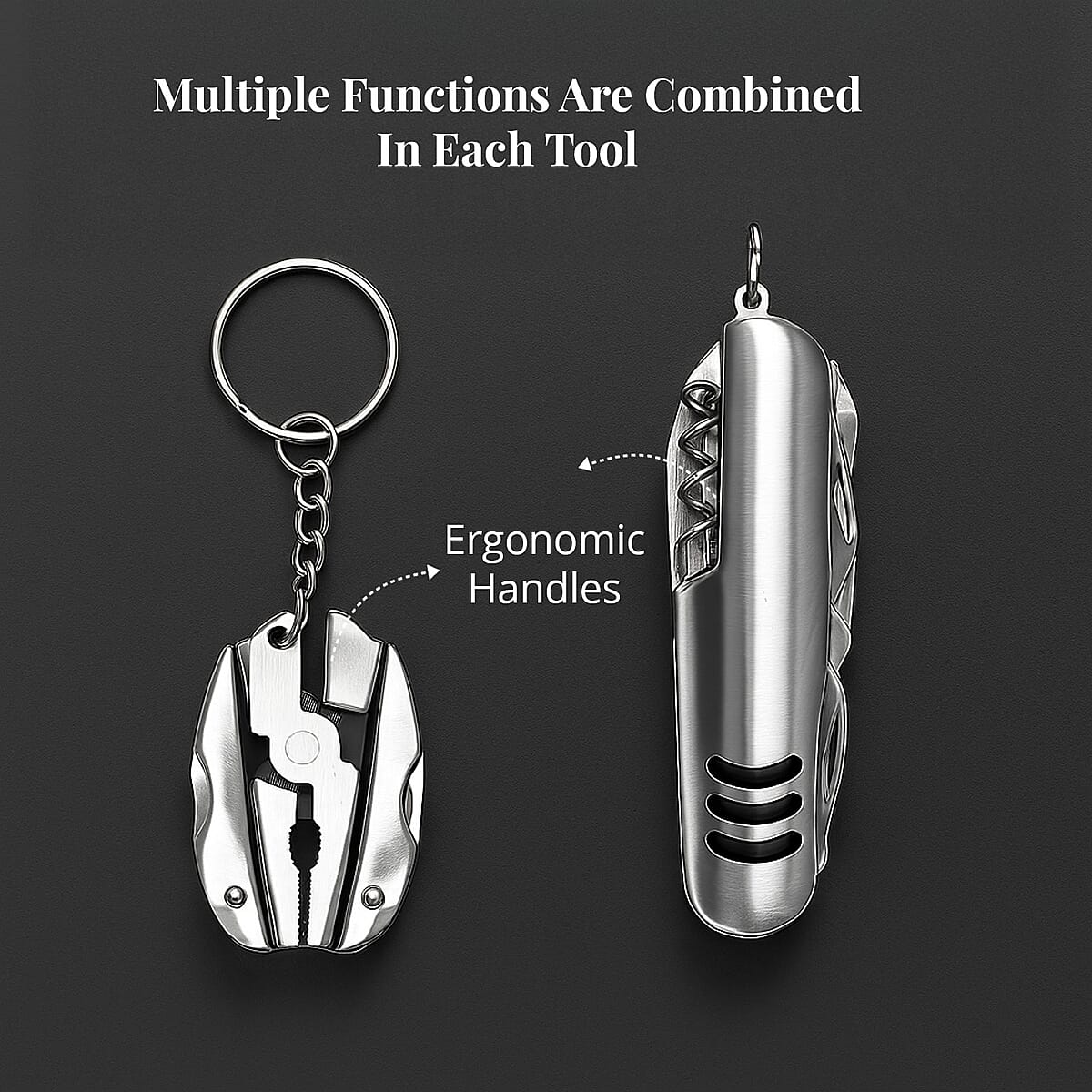 2-piece Set - Multifunctional Knife and Multi-functional Tiger Pliers image number 4