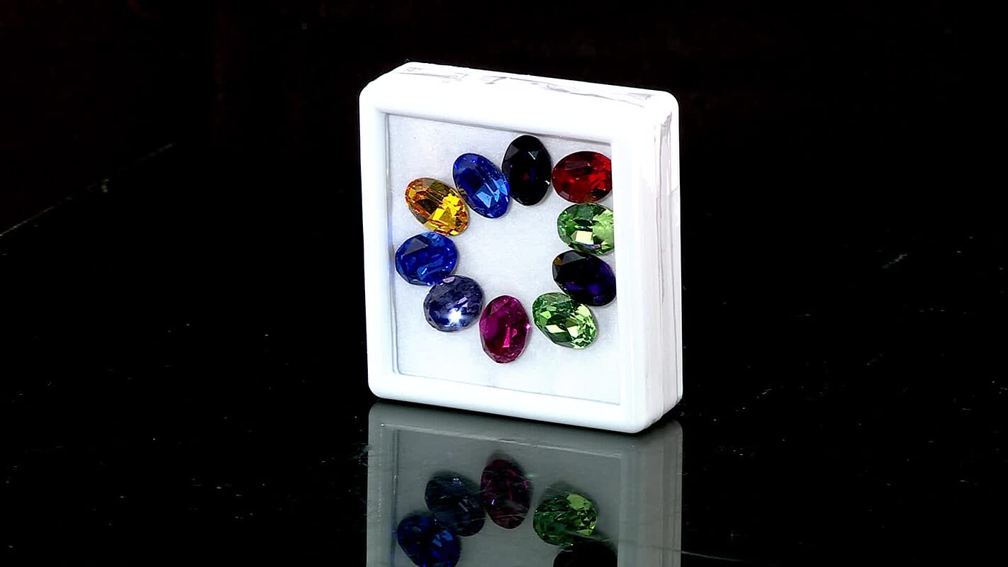 Multi Color Crystal by Swarovski (Ovl Mix MIX) 50.00 ctw