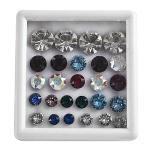 Value Buy Multi Color Crystal by Swarovski Assorted Box (Rnd Mix Mix) 50.00 ctw