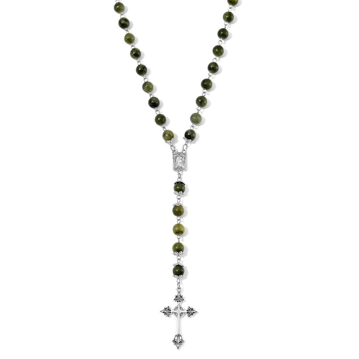 Connemara Marble 144.00 ctw Beaded Necklace 24 Inches image number 0