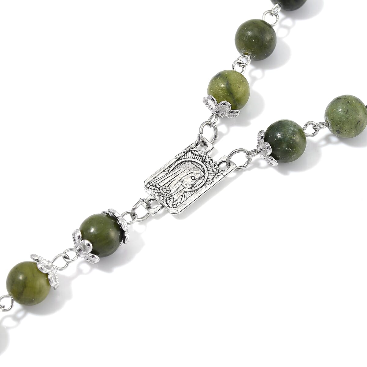 Connemara Marble 144.00 ctw Beaded Necklace 24 Inches image number 4