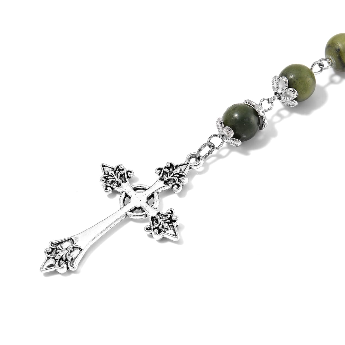 Connemara Marble 144.00 ctw Beaded Necklace 24 Inches image number 5