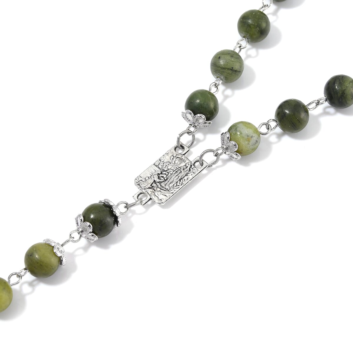 Connemara Marble 144.00 ctw Beaded Necklace 24 Inches image number 6