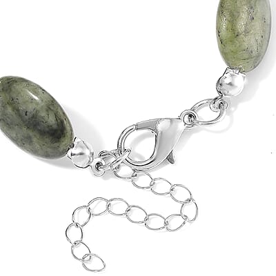 Connemara Marble 56.00 ctw Bracelet in Silvertone (6.50-8.50In)