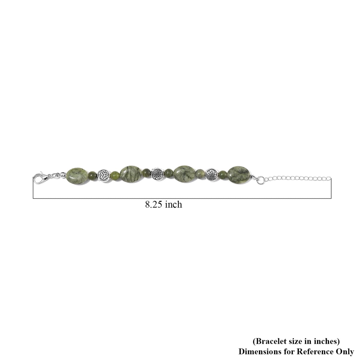 Connemara Marble 56.00 ctw Beaded Stretch Bracelet image number 5