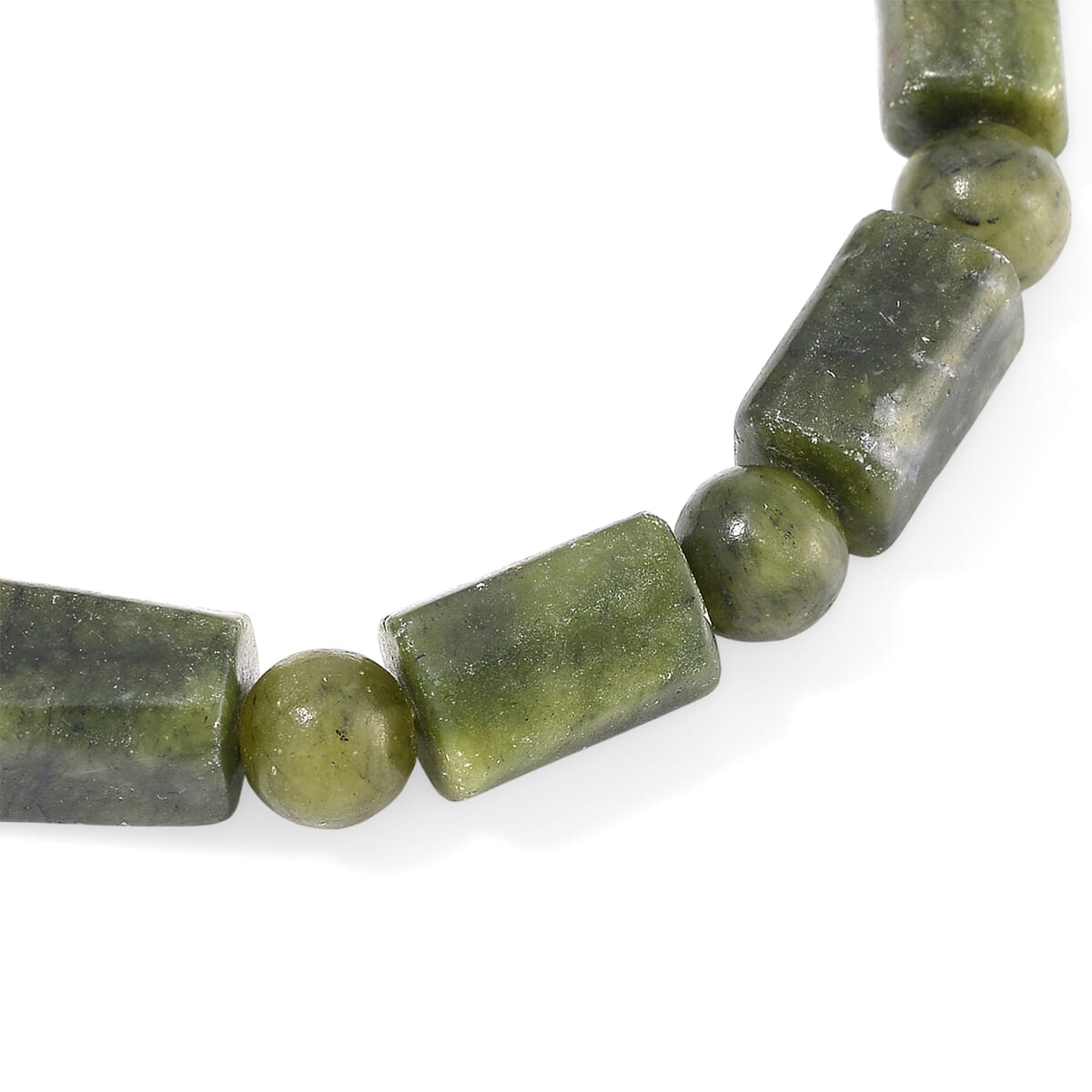 Connemara Marble Beaded Stretch 90.00 ctw Bracelet  image number 2