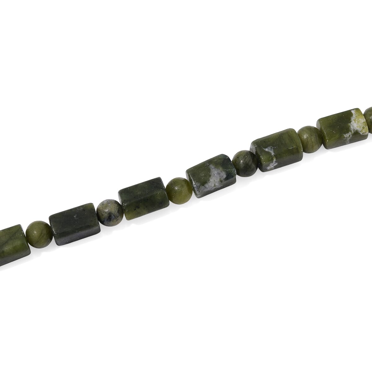 Connemara Marble Beaded 169 ctw Necklace 18-20 Inches Stainless Steel image number 3