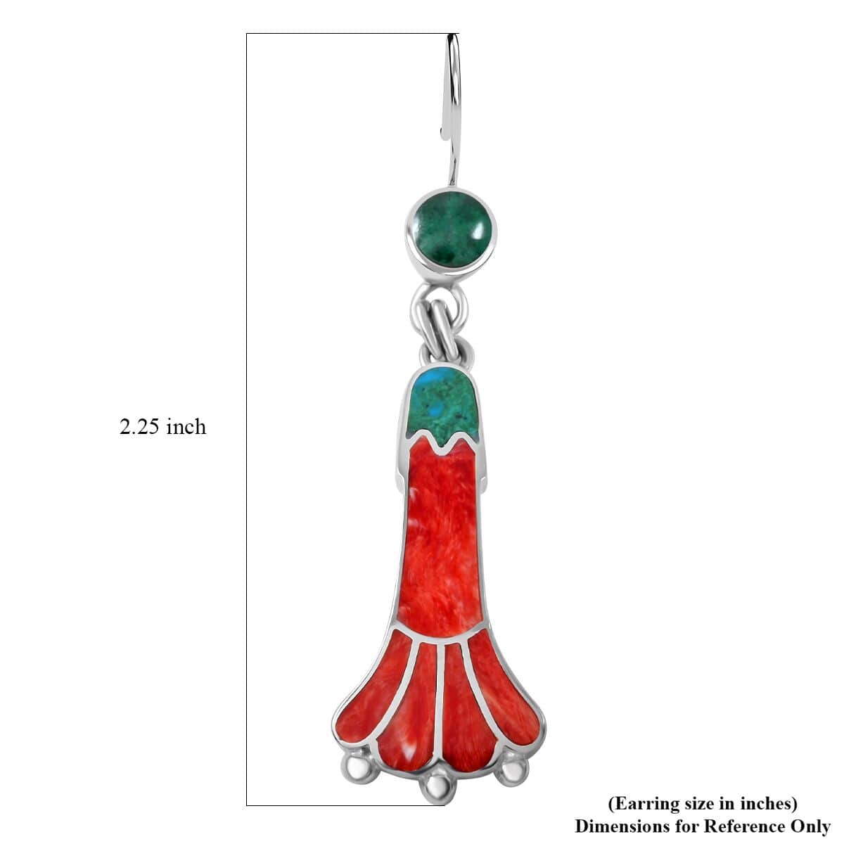 Peruvian Artistry Multi Gemstone 1.50 ctw Blooming Flower Earrings in Sterling Silver image number 4