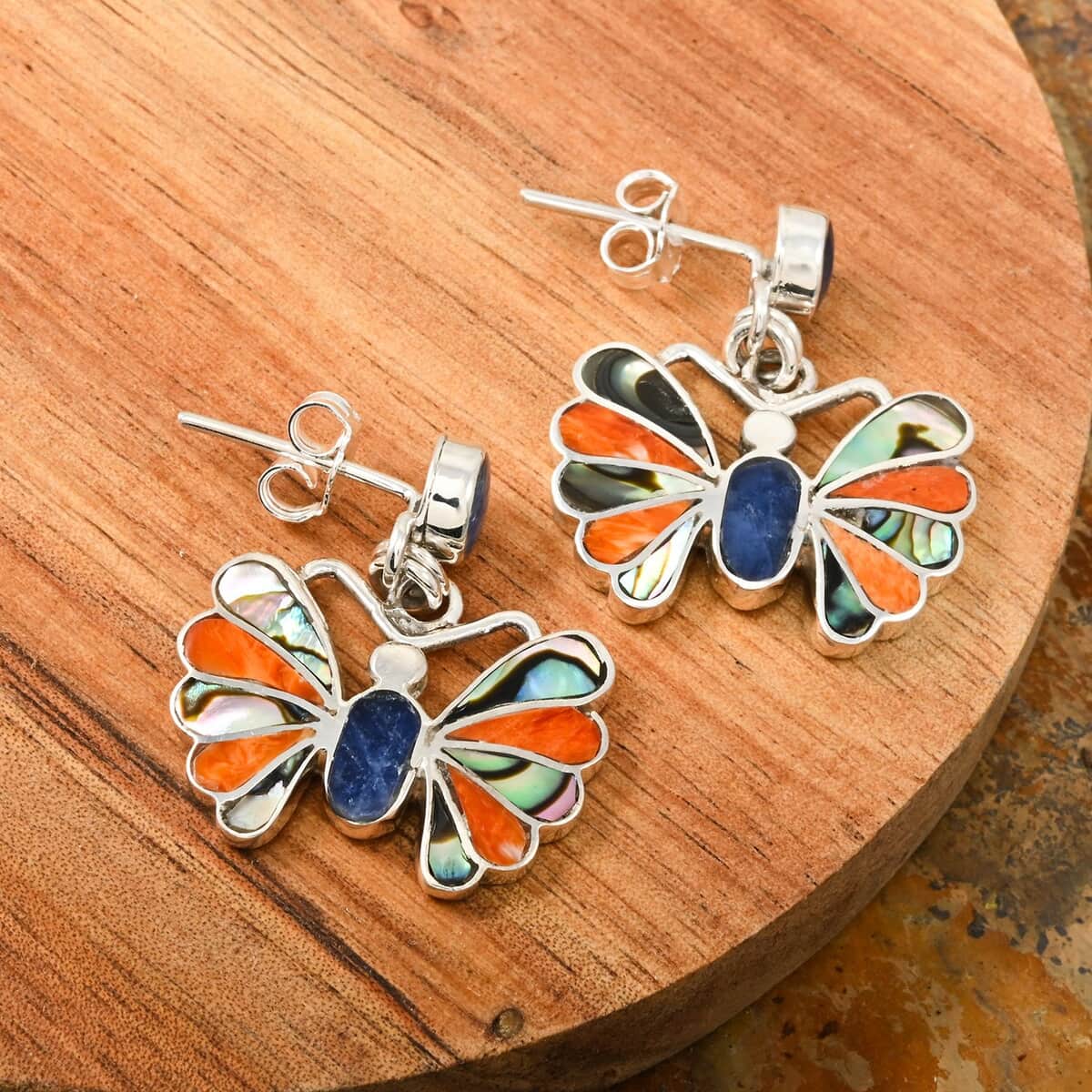 Multi Gemstone 1.85 ctw Essence Earrings in Sterling Silver image number 1