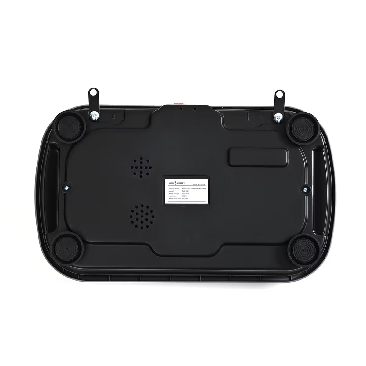SoulSmart Vibrating Fitness Platform with Bluetooth Speaker, 2 Resistance Bands and Remote Control - Grey image number 7