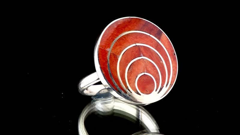 Multi Gemstone Big Pachama Ma Ring in Sterling Silver 1.30 ctw