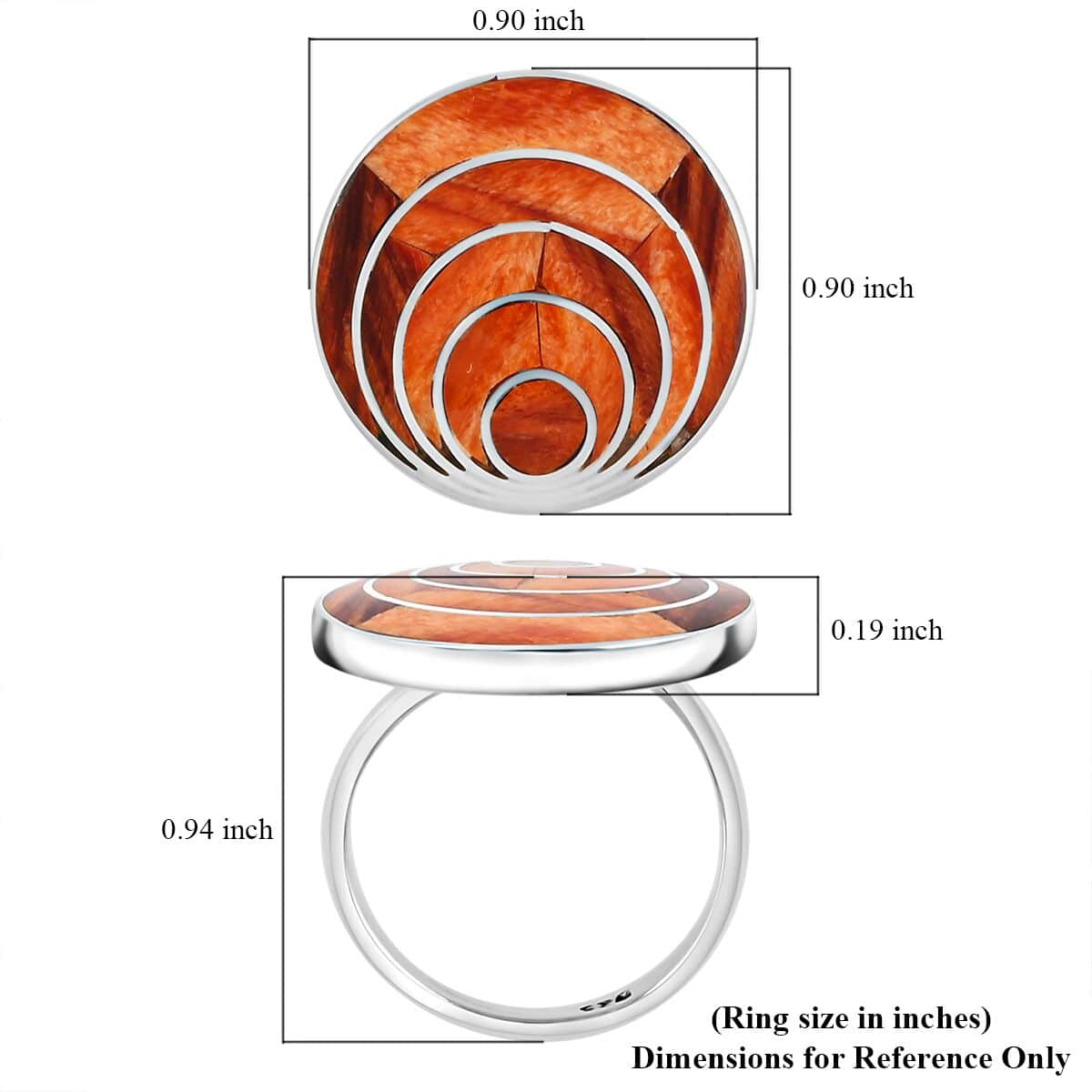 Multi Gemstone 1.30 ctw Big Pachama Ma Ring in Sterling Silver 1.30 ctw image number 4