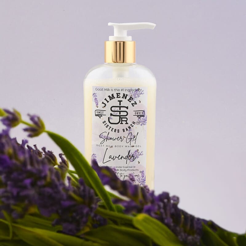 Jimenez Sisters Ranch Lavender Goat Milk Shower Gel (8oz Pump Bottle)
