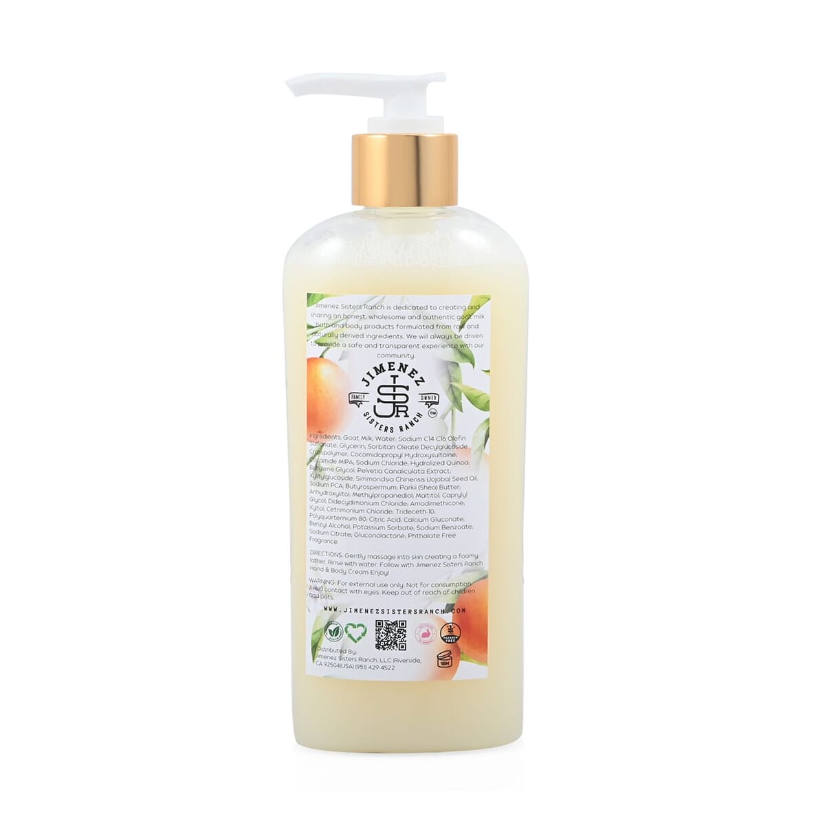 Jimenez Sisters Ranch Citrus Burst Goat Milk Shower Gel (8oz Pump Bottle) image number 2