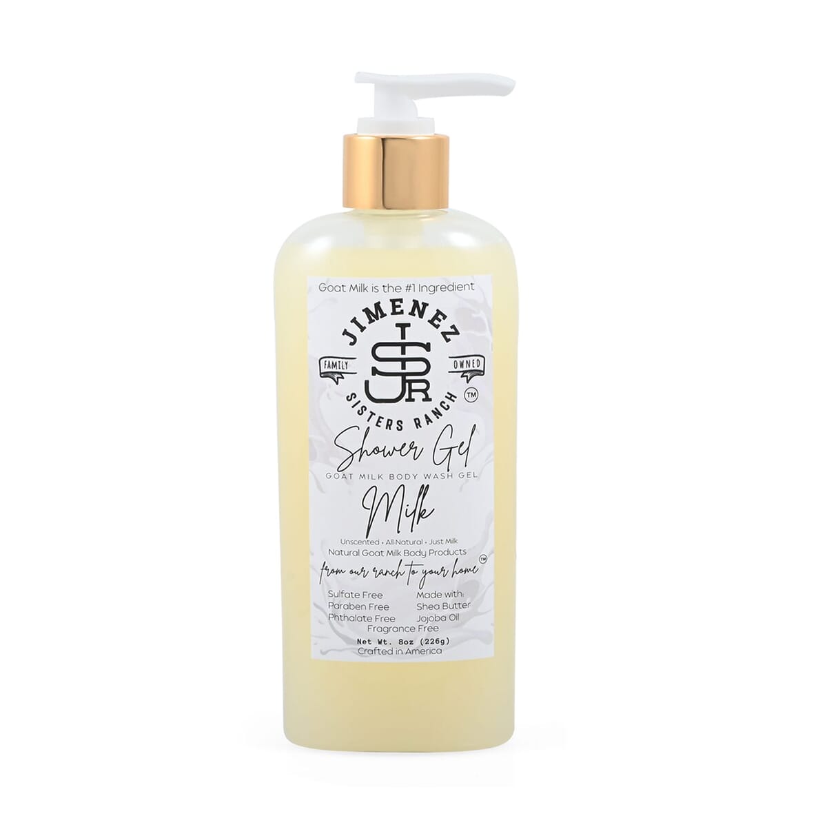 Jimenez Sisters Ranch Goat Milk Shower Gel (8oz Pump Bottle) image number 0