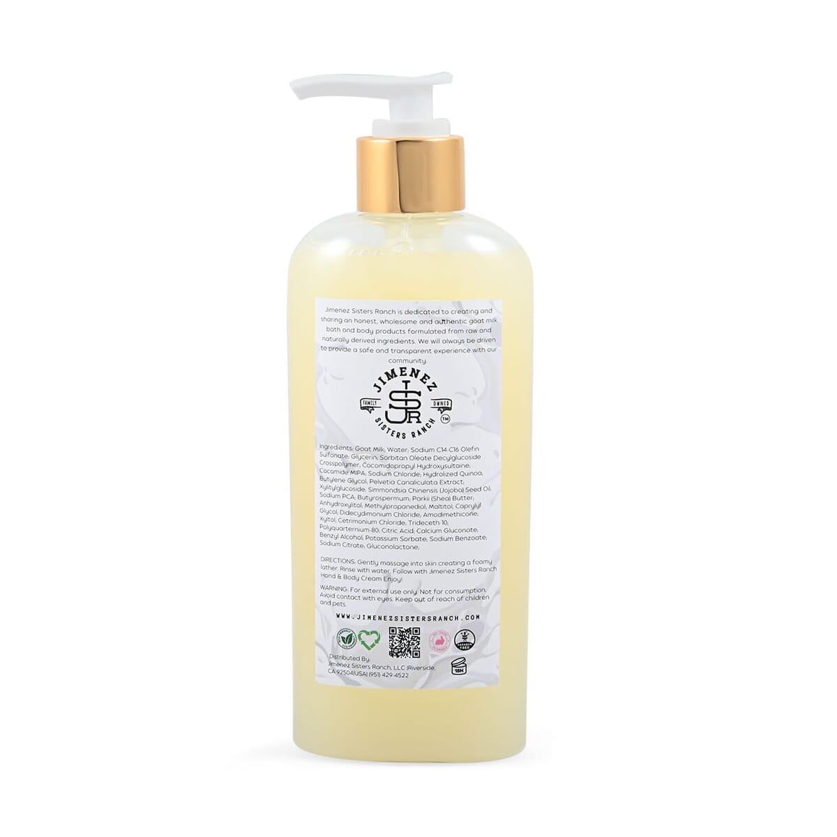 Jimenez Sisters Ranch Goat Milk Shower Gel (8oz Pump Bottle) image number 2