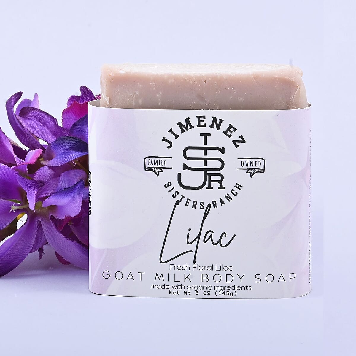 Jimenez Sisters Ranch Goat Milk Body Soap- Lilac (5oz) image number 1