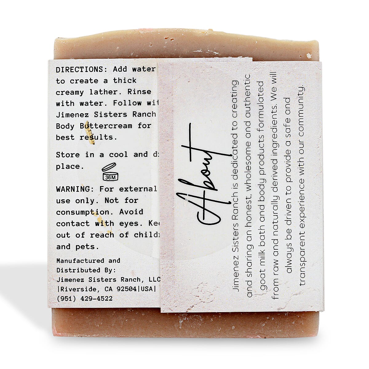 Jimenez Sisters Ranch Goat Milk Body Soap- Santo (5oz) image number 7