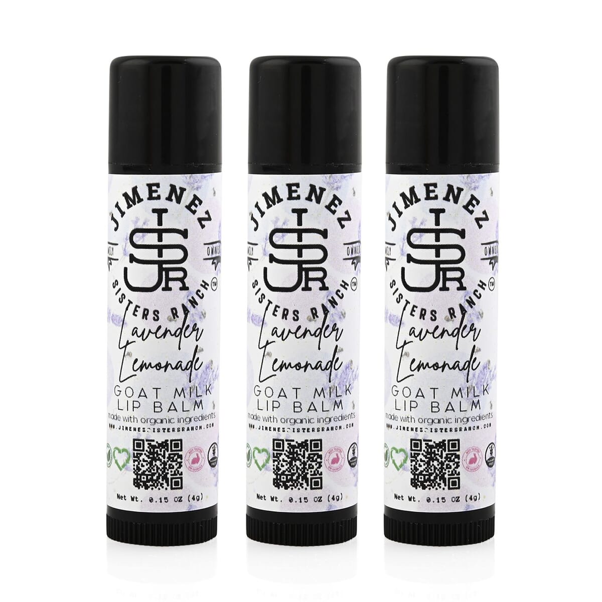 Jimenez Sisters Ranch 3 Pack Lip Balm- Lavender Lemonade image number 0