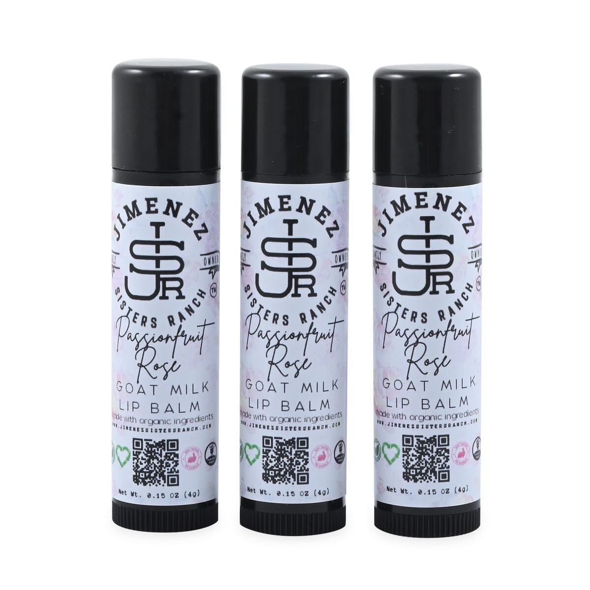 Jimenez Sisters Ranch 3 Pack Lip Balm- Passionfruit Rose image number 0
