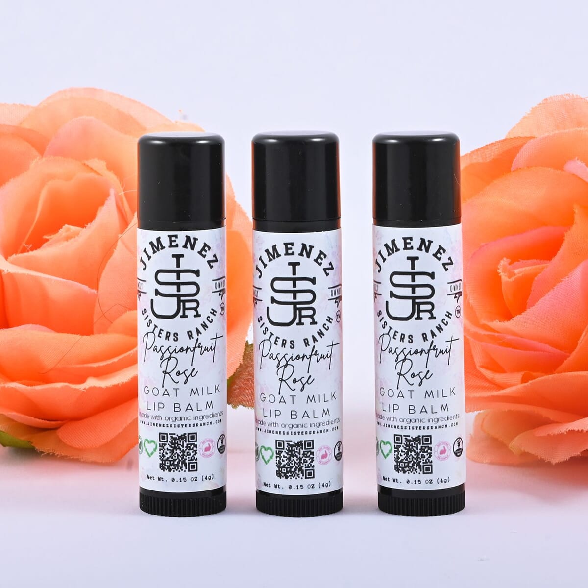 Jimenez Sisters Ranch 3 Pack Lip Balm- Passionfruit Rose image number 1