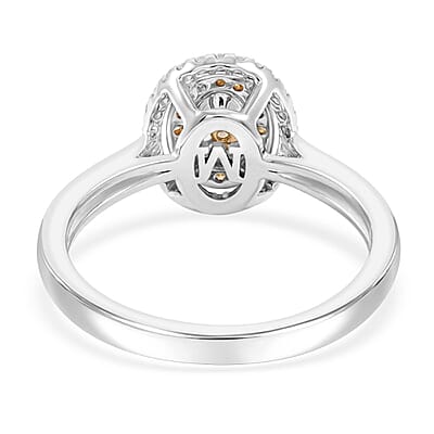 Modani Natural Yellow and White Diamond 0.47 ctw Ring in 950 Platinum and 18K Yellow Gold (Size 10.0) 5.05 Grams