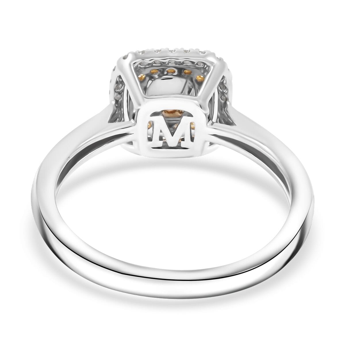 Modani Natural Yellow and White Diamond 0.47 ctw Ring in 950 Platinum and 18K Yellow Gold (Size  5.5)  4.96 Grams image number 4