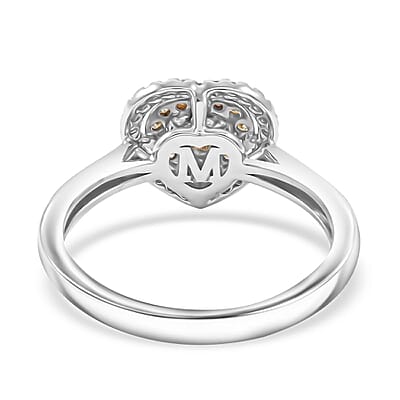 Modani Natural Yellow and White Diamond 0.47 ctw Ring in 950 Platinum and 18K Yellow Gold (Size 10.0) 4.96 Grams