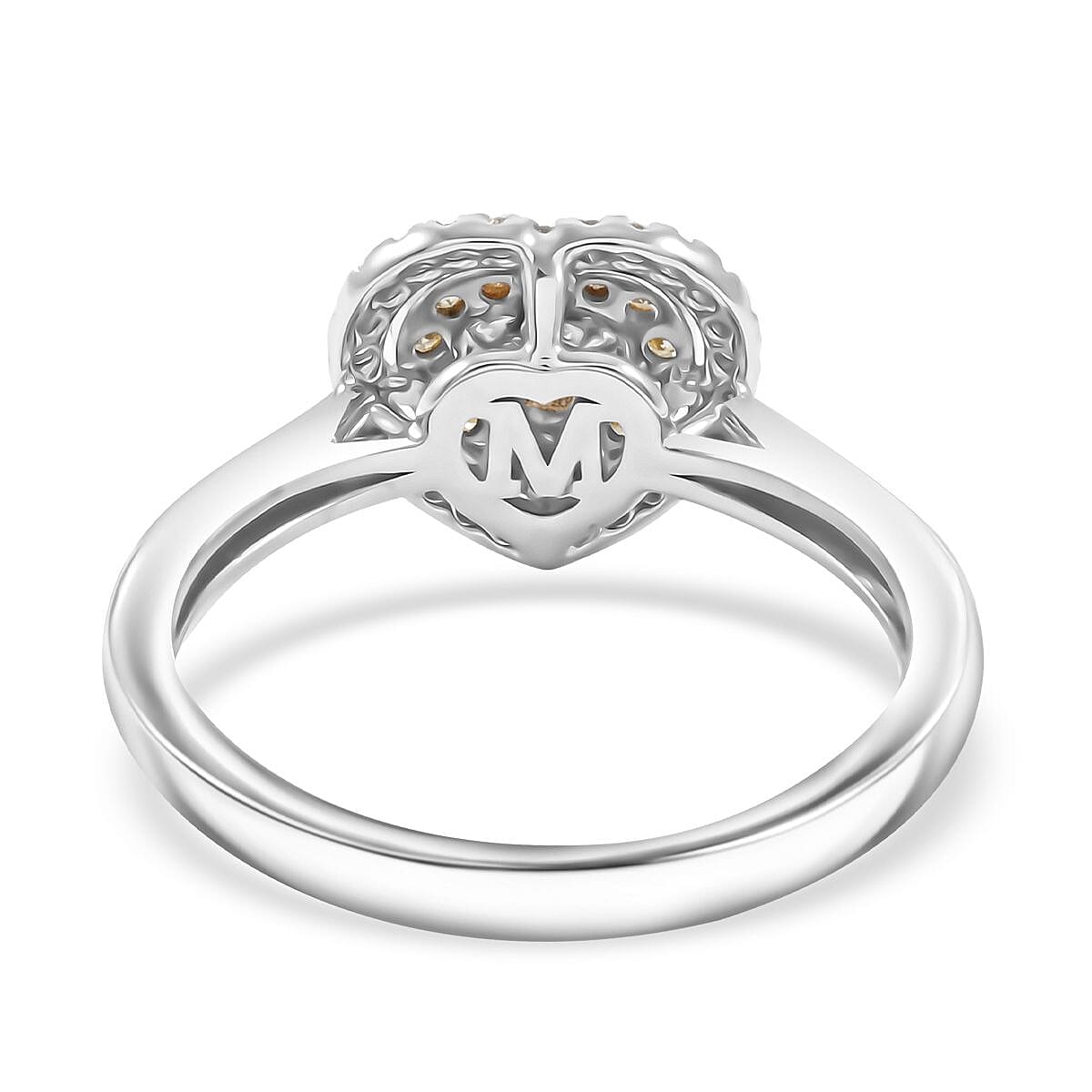 Modani Natural Yellow and White Diamond 0.47 ctw Ring in 950 Platinum and 18K Yellow Gold (Size 6.0) 4.96 Grams image number 4