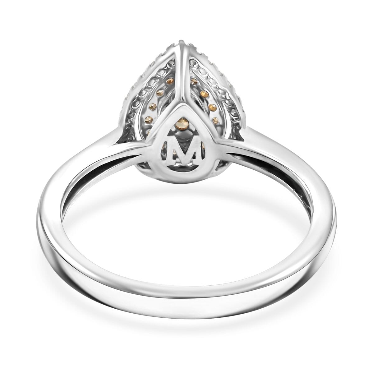 Modani Natural Yellow and White Diamond 0.47 ctw Ring in 950 Platinum and 18K Yellow Gold (Size 5.0) 4.96 Grams image number 4