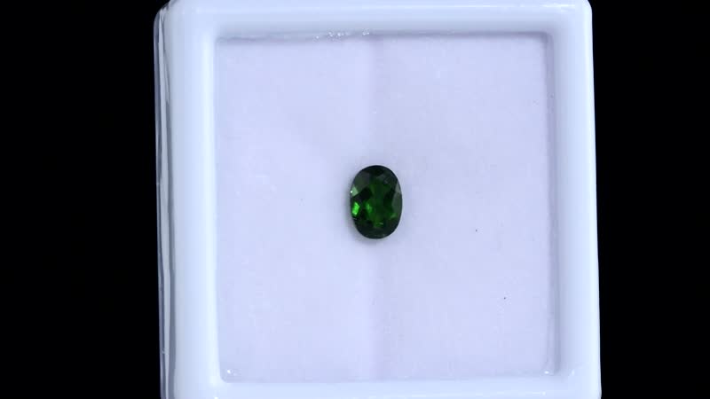 Chrome Diopside (Oval 7x5 mm) 0.76 ctw