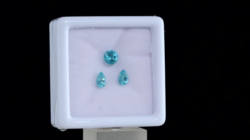 Blue Apatite Assorted Box (Mix Mix mm) 1.53 ctw