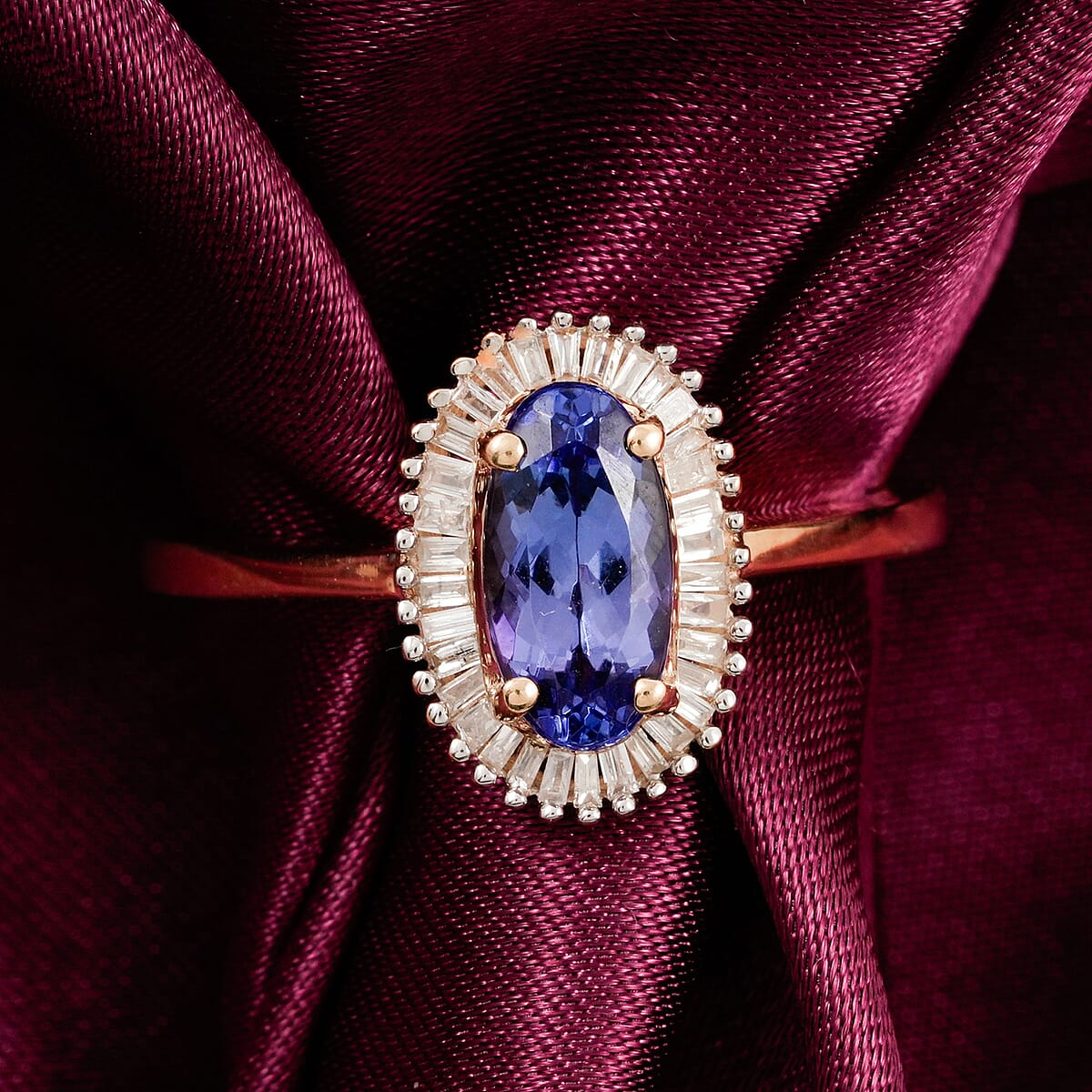 Asscher Cut African Ruby (FF), Kagem Zambian Emerald Ring in 18K Vermeil YG Sterling Silver 8.15 ctw image number 1